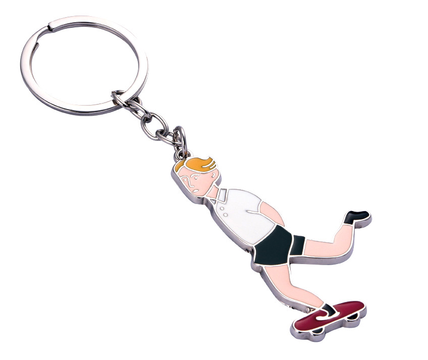 Personalized Charming Metal Keychain Featuring Customized Shape For Holding Keys