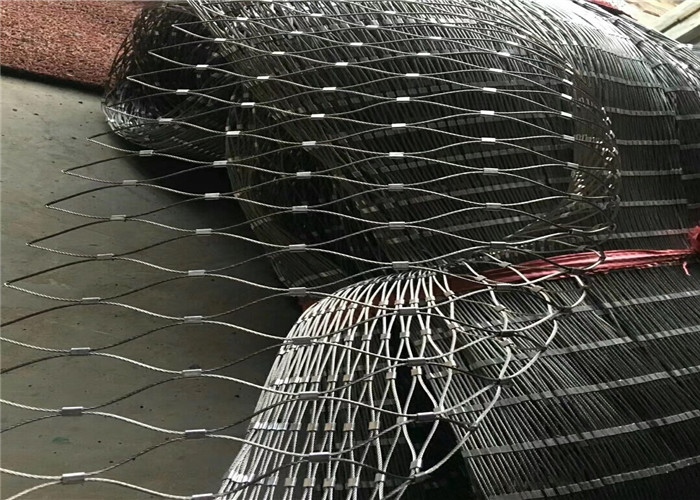 Strong And Durable SS316 Satinless Steel X Tend Cable Mesh With Mesh Eye Size Options