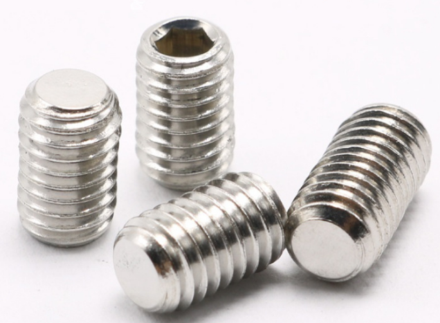 Pan Head Hexagon Allen Screw Flat Point OEM Brass Stainless Steel Hollow Screws with Custom Nylon Tip and Plain Finish