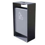 SGS Certificate 45L Outdoor Metal Trash Can With Ashtray