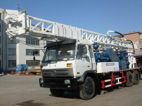 6X4 Special Crane Chassis 350m Truck Mounted Drilling Rig