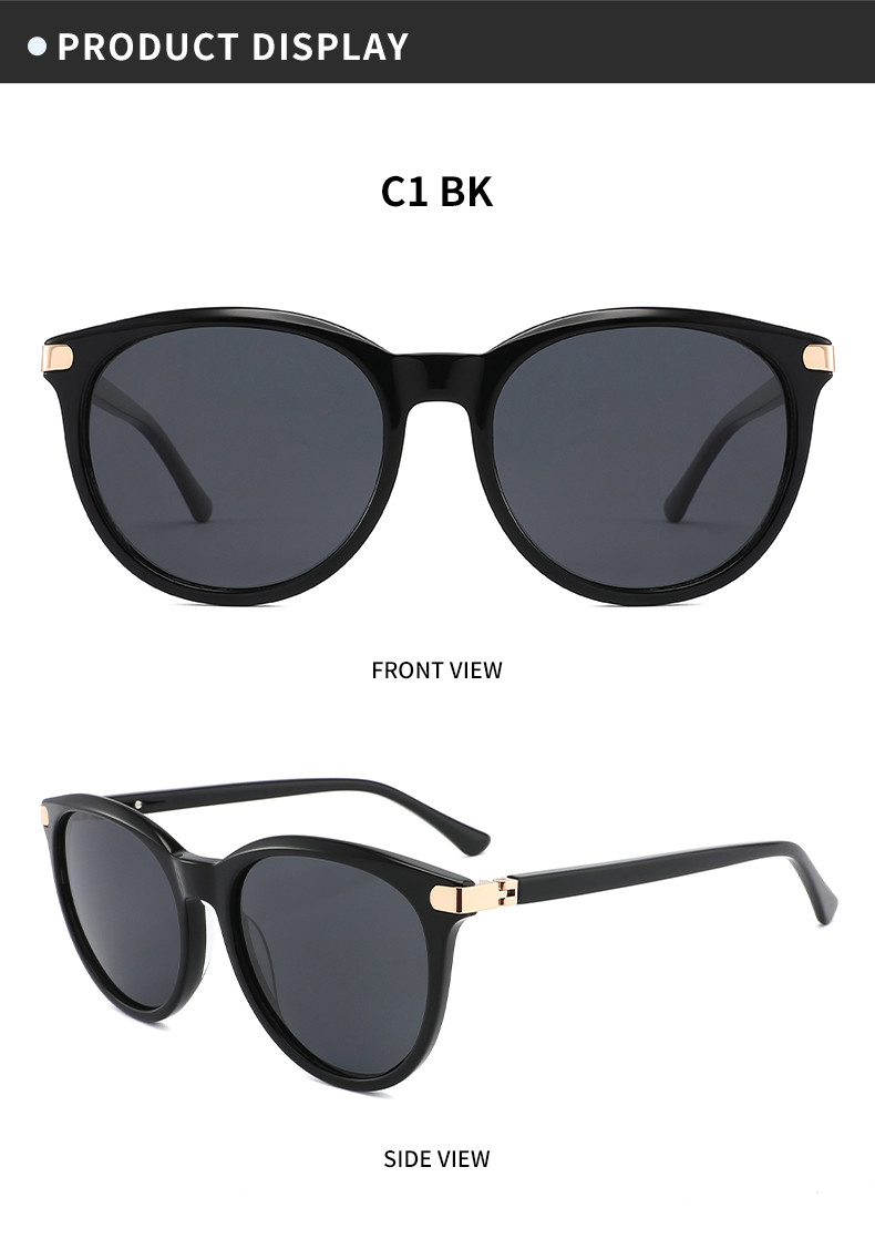 UV400 Protection Men'S Acetate Sunglasses Polarized Unisex Acetate Shades