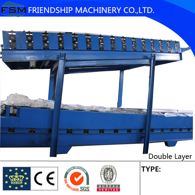 5 Ribs Covered 1000mm PU Sandwich Panel Production Line With Double-Belt Conveyor