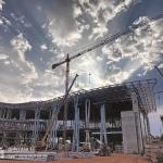 Q355 Steel Space Frames Airport Terminal Building For Large Span Building
