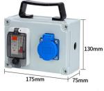 IP65 Plastic hand-held Waterproof Distribution Box Outdoor Portable Electric Box