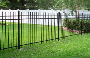 Quality Powder Coated 2 Rail 5 Ft Tall Black Aluminum Fence wholesale