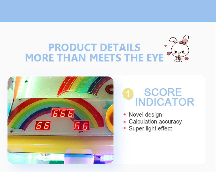 240V Kids Arcade Machine , Sunflower Redemption Hockey Game Machine With Colorful Light Box