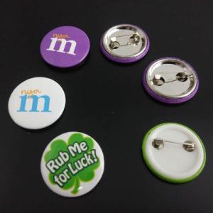 Quality 25mm round tin badge printed customers' design for promotional wholesale