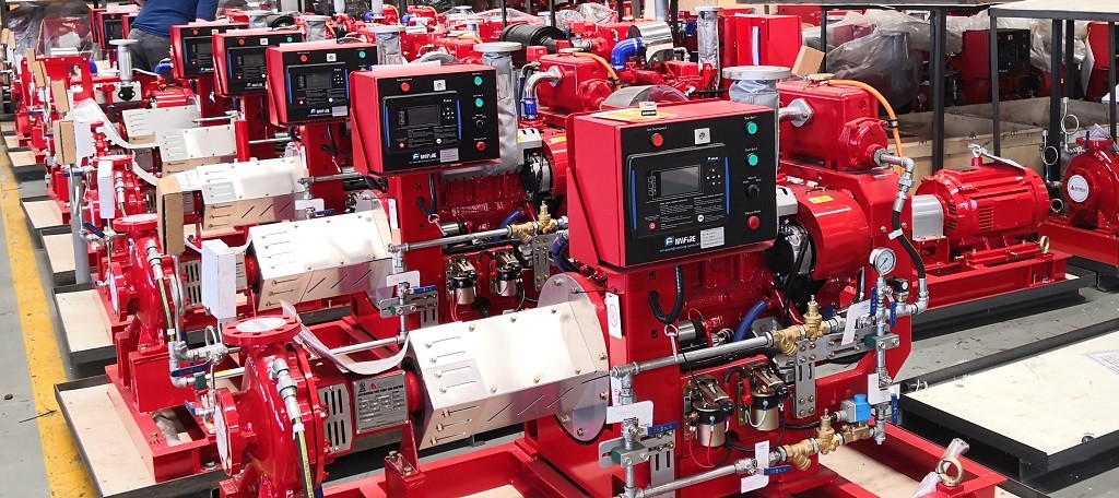 Diesel Engine End Suction Fire Pump Set Fire Fighting 5 00GPM138PSI UL FM NFPA 20