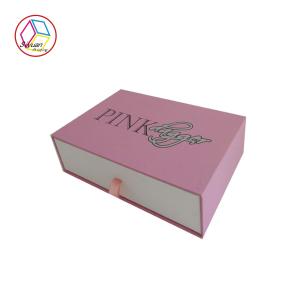 Quality Pink Jewelry Paper Gift Box / Sliding Drawer Gift Boxes Cutomized Size wholesale