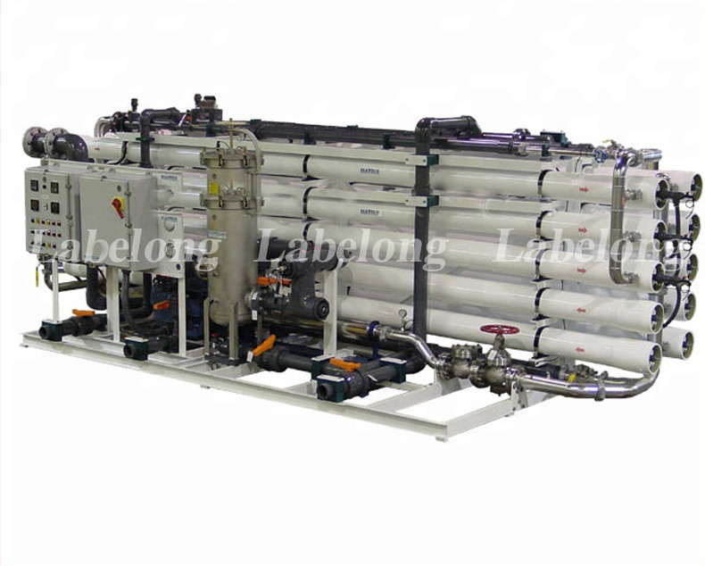 Stainless Steel Reverse Osmosis Water Filteration System For Sea Water Treatment