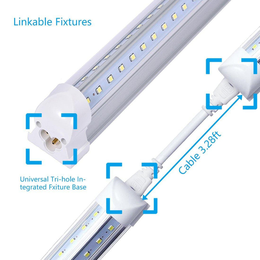 18W T8 Intergrated V-Shaped LED Tube Light 140LM/W high quality for workbench basement office
