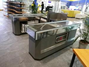 Quality Table Design Supermarket Cash Counter With Anti Slip Strips On The Bottom wholesale