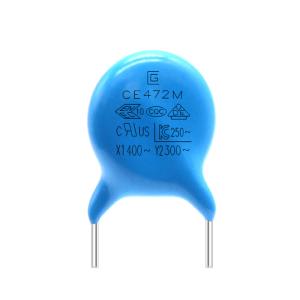 Quality 300VAC 472M Y2 Safety Capacitor Blue Color For Switching Power Supply wholesale
