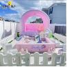 Buy cheap Pink Toddler Inflatable Soft Play Equipment Rainbow Kids Bouncer Set With Slide from wholesalers