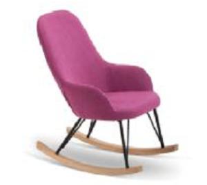 Quality North Europe style fabric rocking chair furniture wholesale