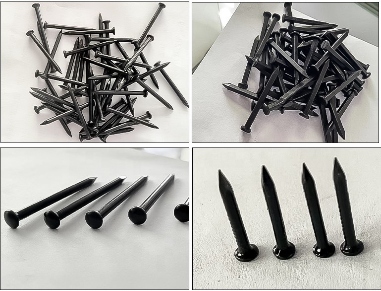 Concrete Hardened Black Steel Nails Heavy Duty Masonry Nails customized