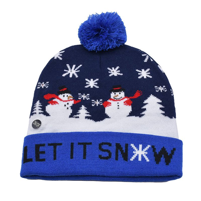 Custom Wool Merino Knit Beanie Hats Casual Occasion For Adults