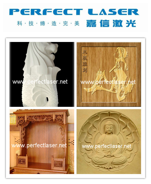 Intelligent 3kw 3D CNC Router Woodworking Machine For Furniture Sculpture