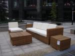 Outdoor Indoor PE Rattan Sofa With Side Sofa , Middle Sofa , Ottoman , Coffee
