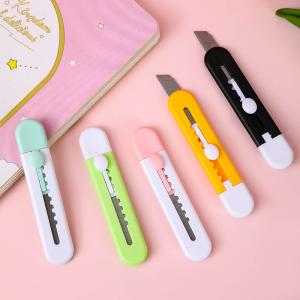 Quality Small Cute Utility Knife Mini Paper Cutter With Safety Lock For School Handwork wholesale