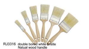 Quality Lacquered Wood Handle Paint Brush House White Pure Bristle Paint Brush wholesale