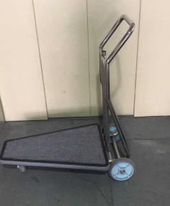 Quality Chrome Stainless Steel Luggage Trolley With casters Hotel Display Stand wholesale