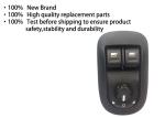 24 Pin Electric Switch Button Illuminated By Orangeled Peugeot 206 207 C2 Fiat