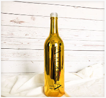 Custom Burgundy Shape 750ml Flint Glass Bottle For Beverage Screen Printing