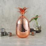 Customized Rose Gold Plated Cocktail Pineapple Cup Stainless Steel Pineapple
