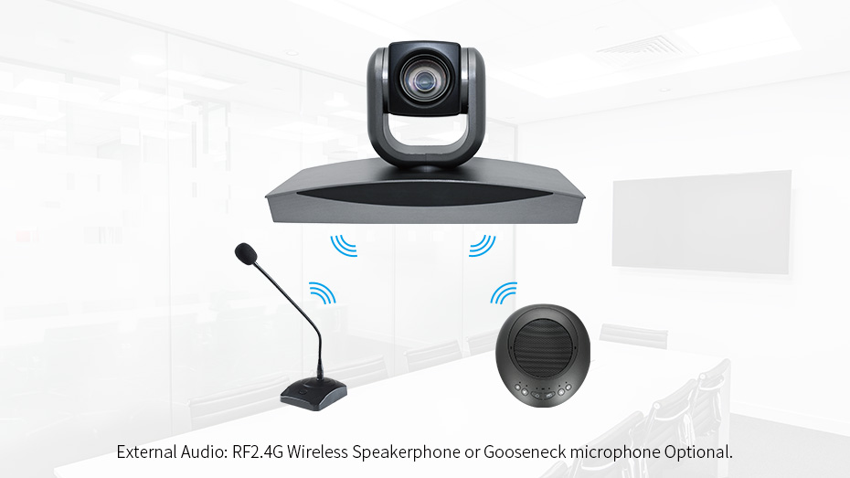 Windows All-in-one Video Conference Endpoint with 1080p PTZ Camera and 10X Optical Zoom WIN10 / WIN7 / Linux