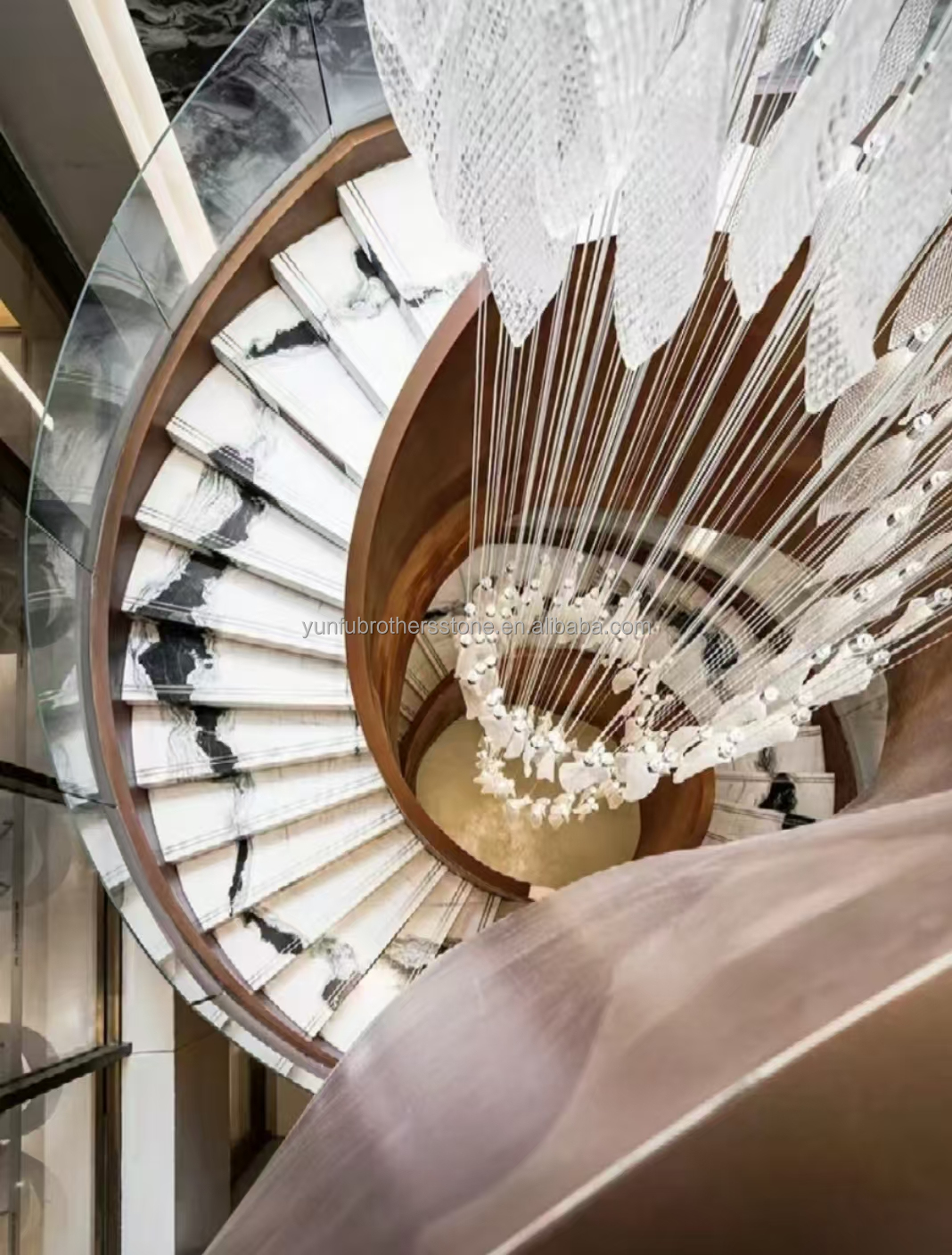 Modern Design Style Panda White Marble Elevate Your Hotel Wall Floor and Stairs Tiles