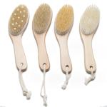 Exfoliating Dry Body Bath Shower Brush Chicken Legs Shape Natural Wooden Nylon
