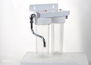 Quality 10'' clear water filter housings twin sump with stainless steel pipe wholesale