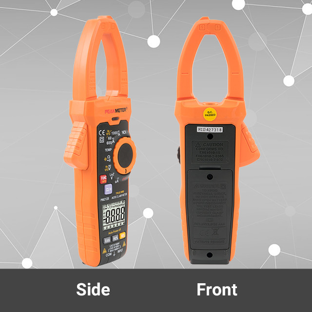 Auto Range TRMS Digital Clamp Meter Solar Clamp Meter AC/DC 1000V Voltage 1000A Current
