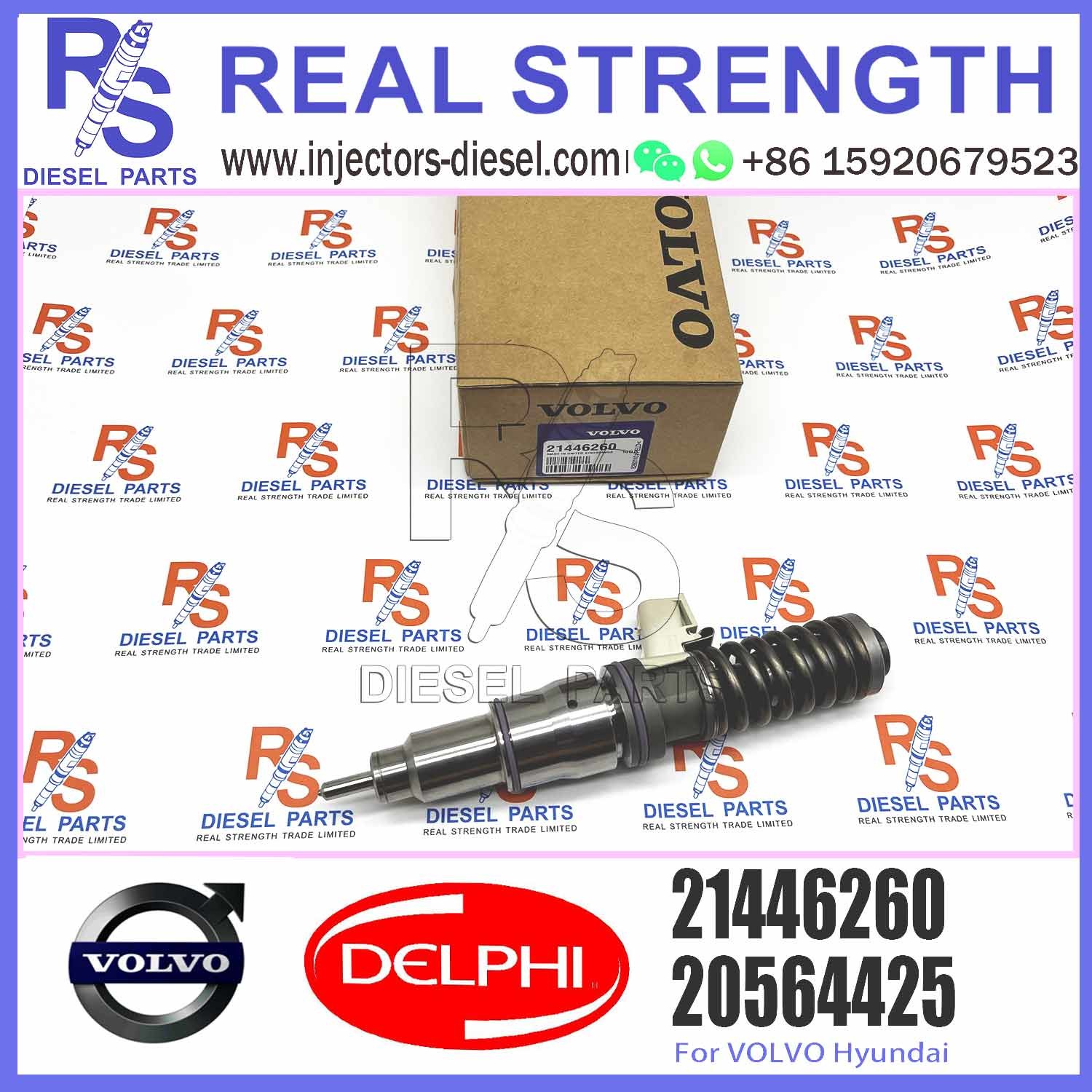 21446260 Wholesale Price Common Rail Fuel Injection Diesel Fuel Injectors 21446260 For V-O-L-V MD13 US07 E3.3 Truck Engine