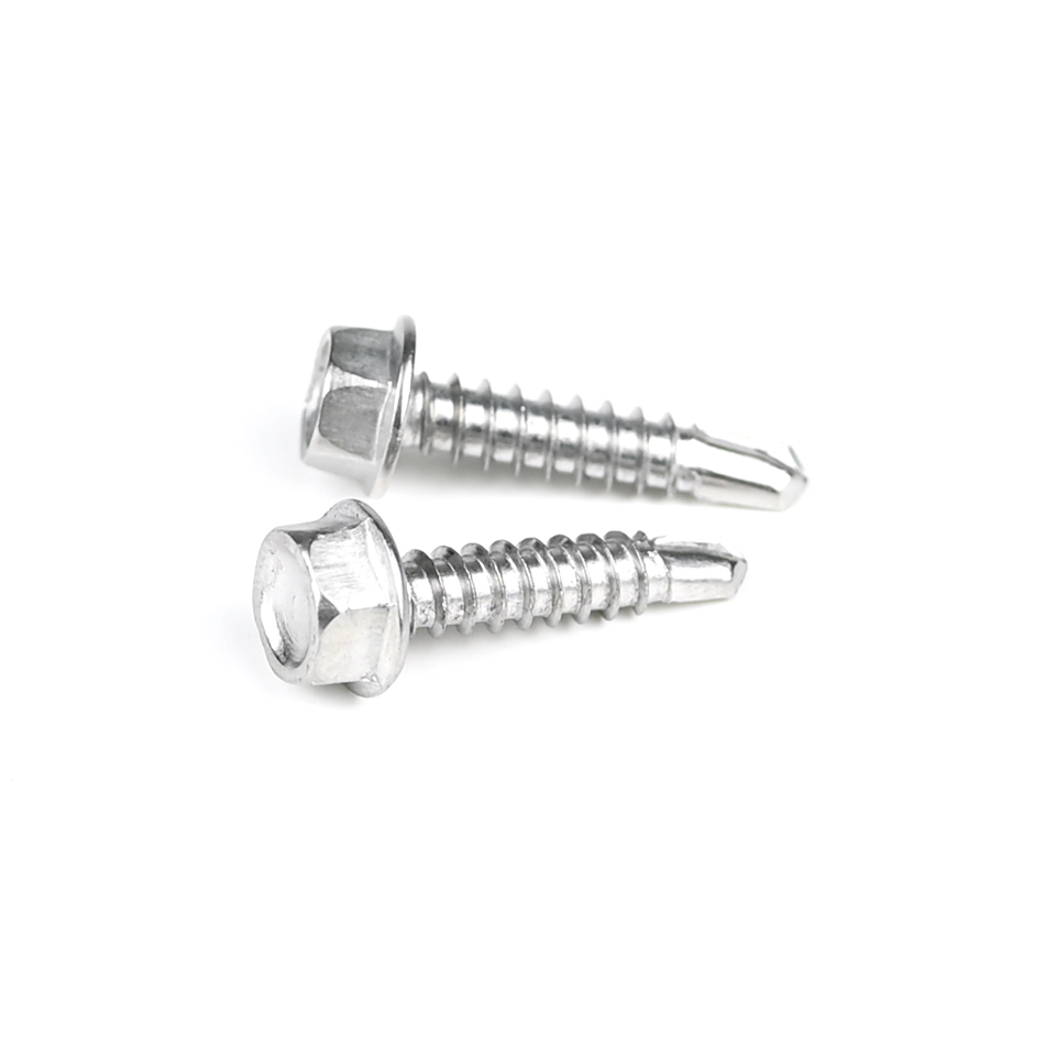 Stainless Steel 410 Self Drilling Screw Hex Washer Head for Metric Measurement System