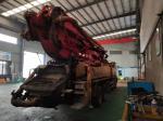 49m Used 2012 Putzmeister Pump Truck 331KW With Mercedes Benz Chassis