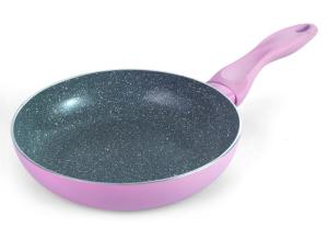 Quality 2mm APEO Free 4lay Marble Coating Non Stick Frying Pans wholesale