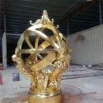 Celestial Globe Armillary Sphere Sculpture Decorative Metal Ball Garden