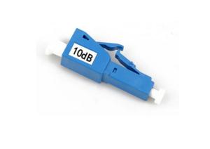 Quality Blue LC 10DB Fiber Optic Attenuator Male To Female With Plastic / Metal Housing wholesale