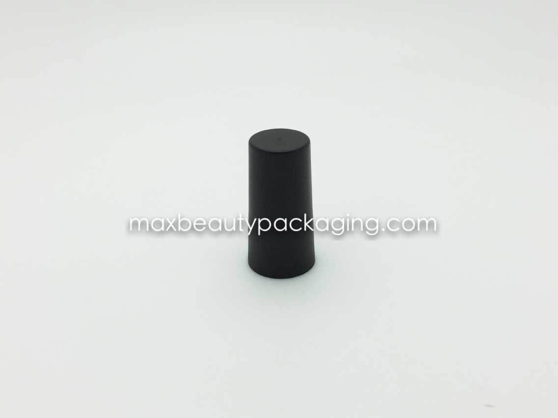 N1047 matte black injection nail polish cap nail polish packaging plastic cap uv coating color available
