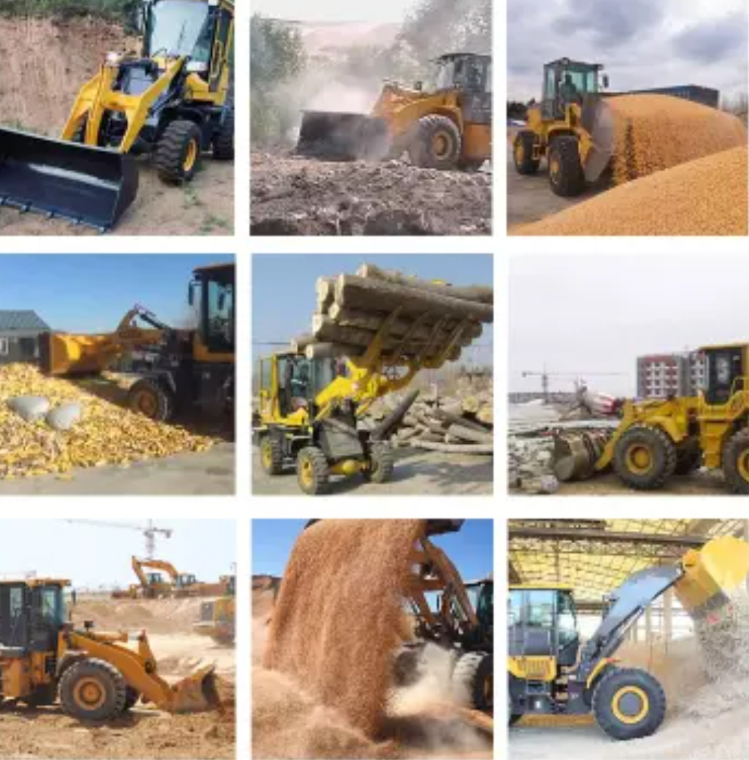 4 Ton Construction Heavy Duty Front Wheel Loader Compact