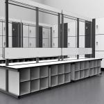 Kindergarten Workplace Lab Cupboards Wooden Furniture Digital HPL Lockers