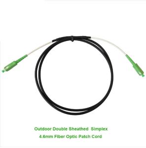 Quality Simplex Outdoor Double Sheathed Optical Fiber Jumper 4.6mm wholesale