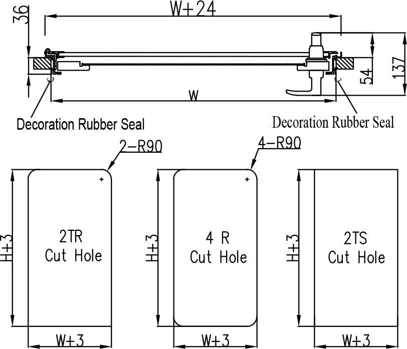 Self-Propelled/Trailer Rvs DC Caravan Door for RV Truck Camper Motorhomes DIY