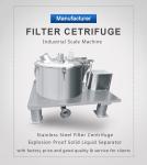 Discharge Continuous Centrifuge small centrifugal oil filter sea salt production