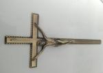 Adult Zinc Coffin Cross And Coffin Decoration D052 European Style 44*17.5cm