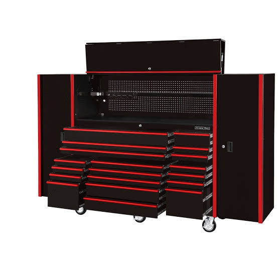 72" Rolling Tool Cabinet Heavy Duty Lockable Storage for Garage and Garden Equipment