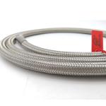 3/8" Stainless Steel 304 Wire Braided Convoluted PTFE Hose High Temperature